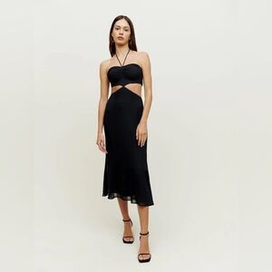 Reformation Riya Dress in Black